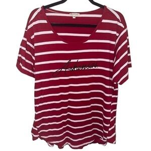 𝅺UG APPAREL ARKANSAS RAZORBACK MONOGRAMMED TUNIC SIZE 1X